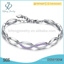 Bracelet diamant platine pour femmes, bracelets femme platine
